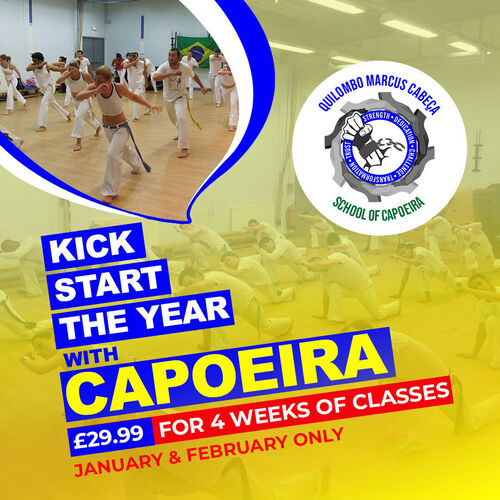 Kick Start 2026 with CAPOEIRA - FREE TASTER CLASS or 4 WEEKS OF CLASSES for £29.99