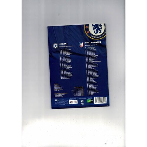 Chelsea v Athletico Madrid Champions League Football Programme 2009/10