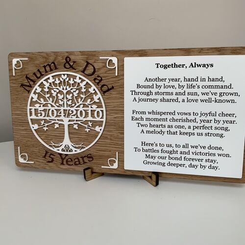 “Together Always” Anniversary Plaque