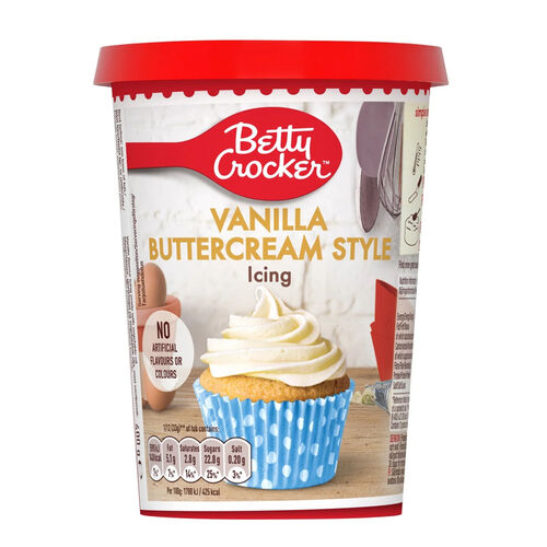 Betty Crocker Vanilla Buttercream Style Icing - 400g