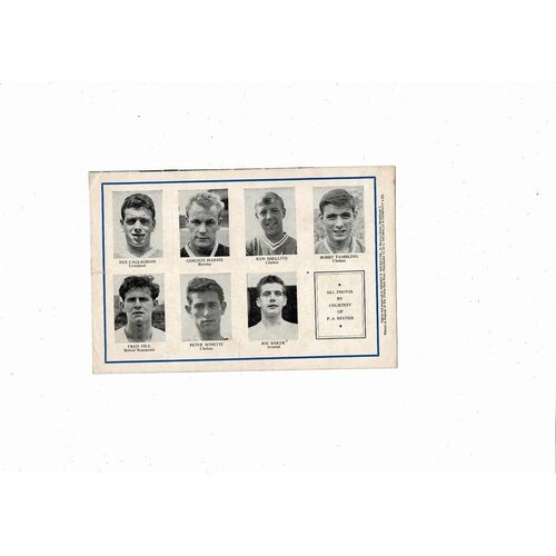 1963 England v Yugoslavia U23 International Football Programme @ Man United