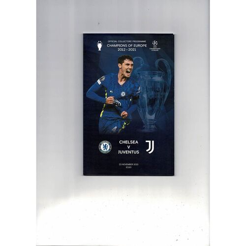 Chelsea v Juventus Champions League Football Programme 2021/22