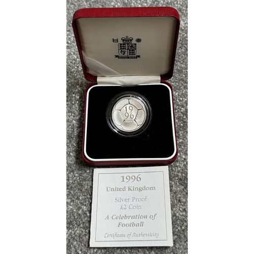 1996 Silver proof £2 Coin - 15.98g
