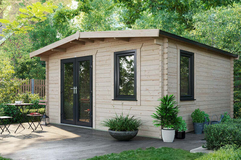 Chalet Log Cabin 14x14