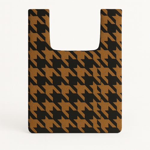 Houndstooth Knit Bag