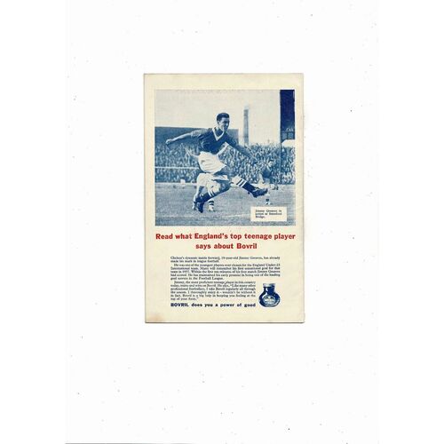 1959 Luton Town v Nottingham Forest FA Cup Final Football Programme
