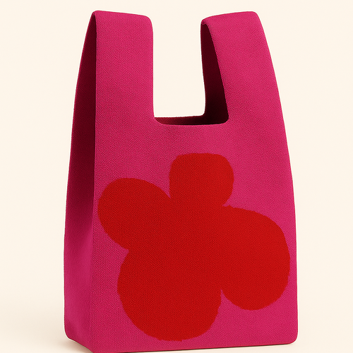 Mono Bloom Knit Bag