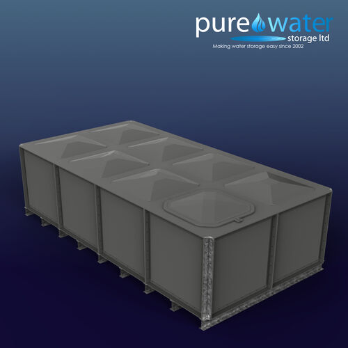 PW.4X2X1.IFB.AG - 8000 LITRE SECTIONAL WATER TANK, INTERNALLY FLANGED BASE (IFB)