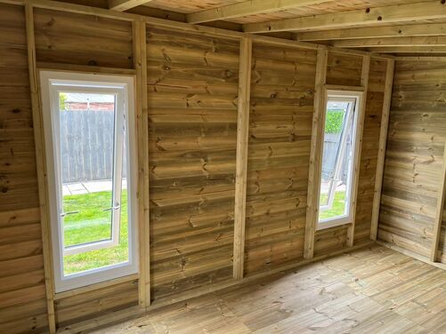 #PVC096 14x10 Pent Summer House/Workshop