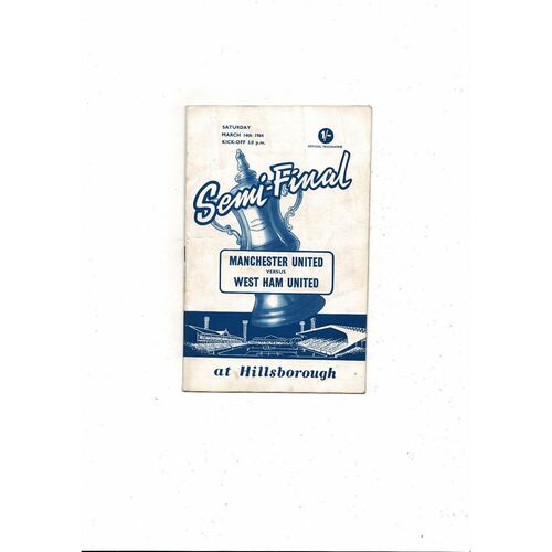 FA Cup Semi Final Football Programmes