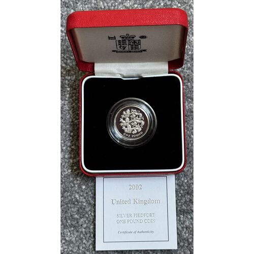2002 Silver Piedfort One Pound Coin - 19g
