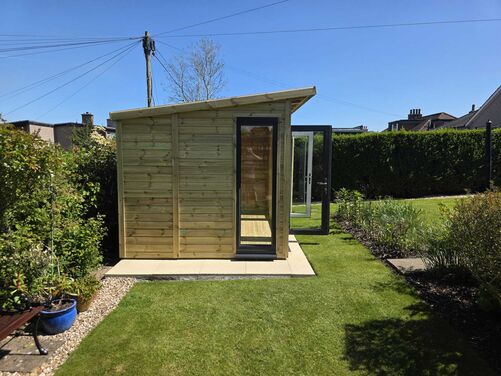 #PVC007 16x8 Pent Summer House Combi