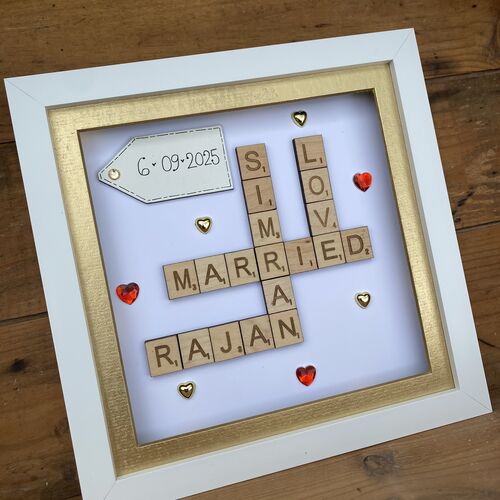 Anniversary Scrabble Word Art