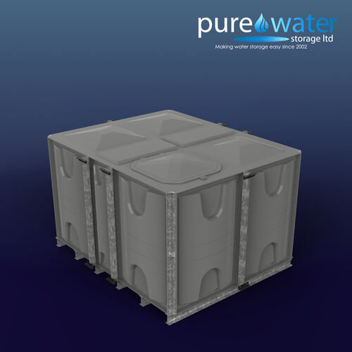 PW.2.5x2x1.5.IFB.AG - 7500 LITRE SECTIONAL WATER TANK, INTERNALLY FLANGED BASE (IFB)