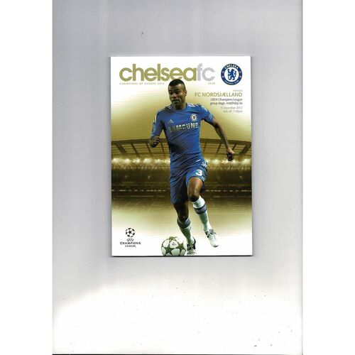 Chelsea v Nordsjaelland Champions League Football Programme 2012/13