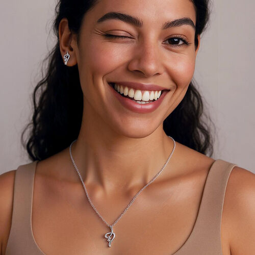 Swirl Necklace & Earring Set