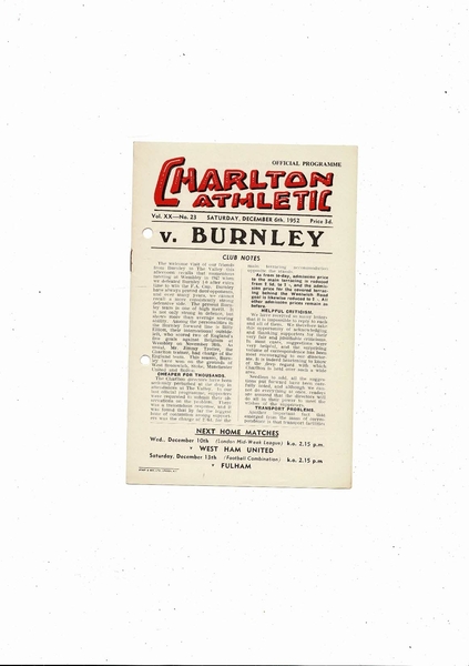 Many more Football Programmes listed today