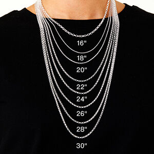 Sterling silver 1.7mm diamond cut belcher chain