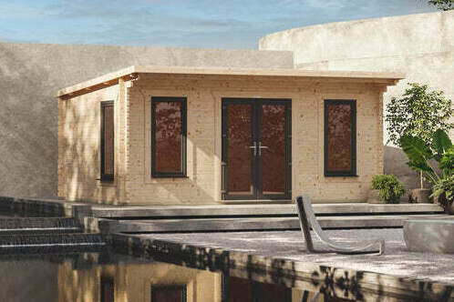 Pent Log Cabin 12x8