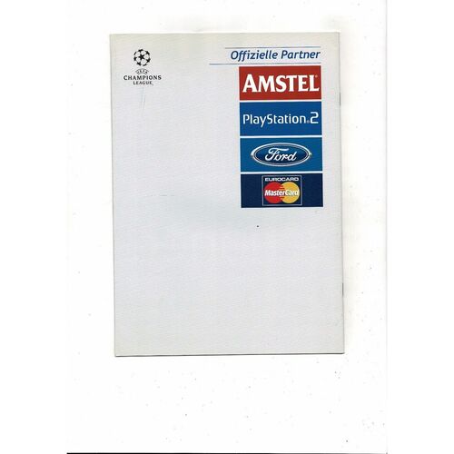 FC Basel v Manchester United Champions League Football Programme 2002/03