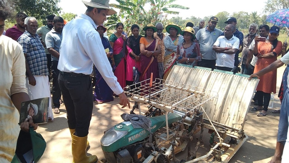 இயந்திரம் மூலம் நாற்று நடுகை பயிற்சியும், செயல்முறையும்