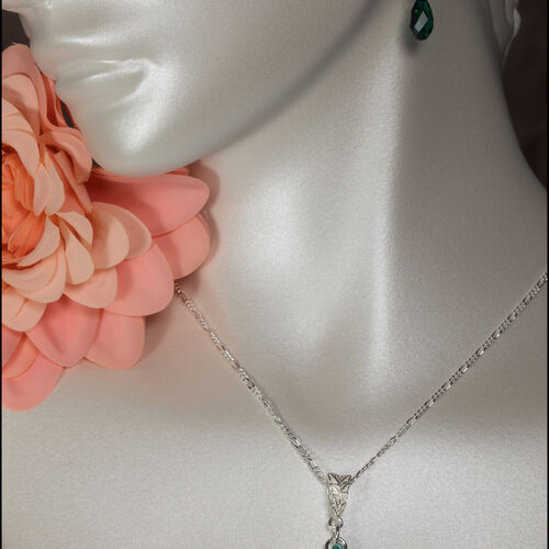 Emerald Green Necklace & Earring Set