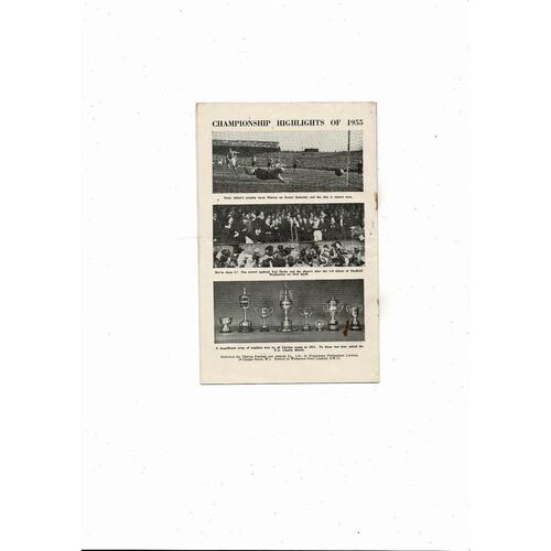1955/56 Chelsea v Cardiff City Football Programme