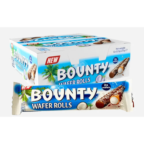 Case of Bounty Wafer Rolls 12 x 22.5g