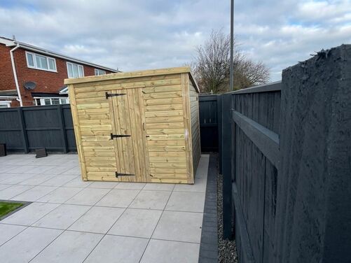 #P080 8x6 Pent Shed
