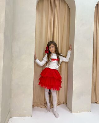 White/Gold - Lurex Bow