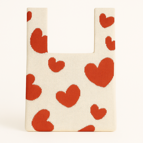 Red Heart Reusable Bag