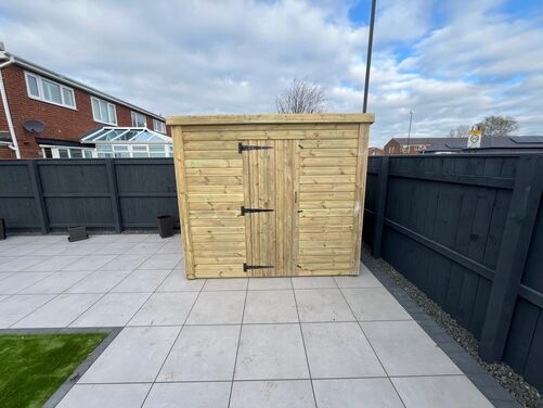 #P080 8x6 Pent Shed