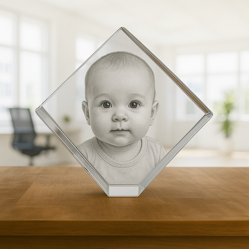 The Amazing 3D lona 8x8x8cm Crystal Cube