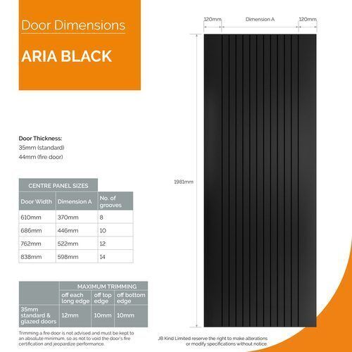 Aria Black Pocket Door