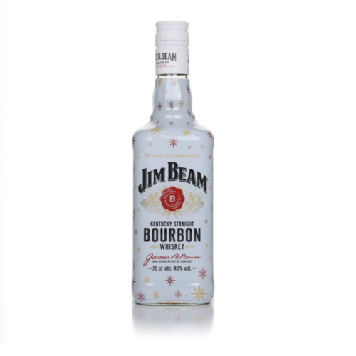 Jim Beam White Label Christmas Wrap Whisky