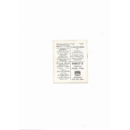 1965/66 Barnsley v Halifax Town Football Programme