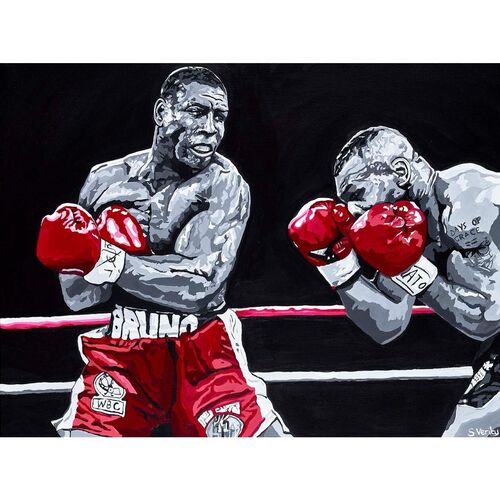 Limited Edition Frank Bruno Signed Print by Sue Verity