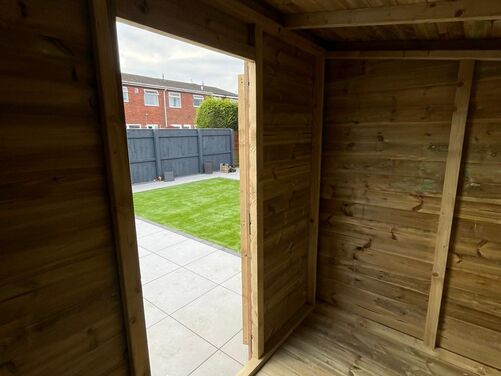 #P080 8x6 Pent Shed