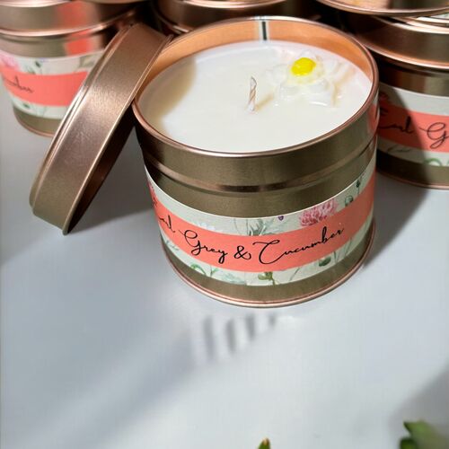 Earl Grey & Cucumber Spring Tinned Candle