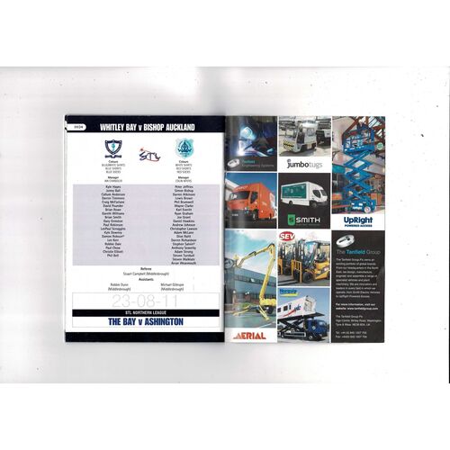 Whitley Bay v Bishop Auckland FA Cup Football Programme 2011/12