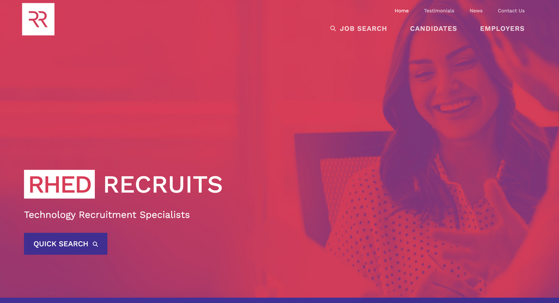 Webfactory recruitment demo website home page