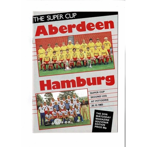 European Super Cup Football Programmes