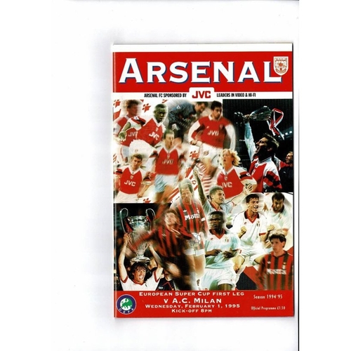 European Super Cup Football Programmes