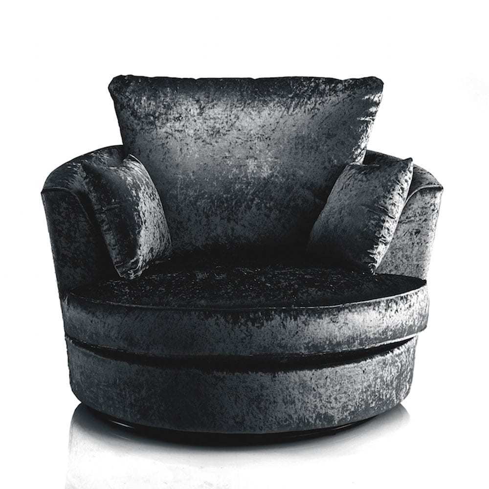 SWIVEL CHAIR IN BLACK ID Sofas Midlands Ltd Sofa Manufacturers West