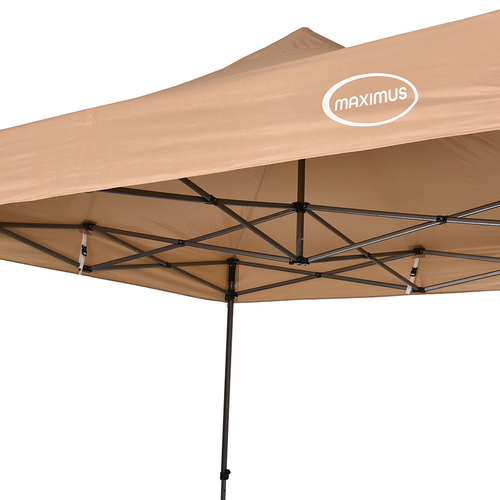 MAXIMUS HEAVY DUTY GAZEBO NO SIDES (BEIGE )