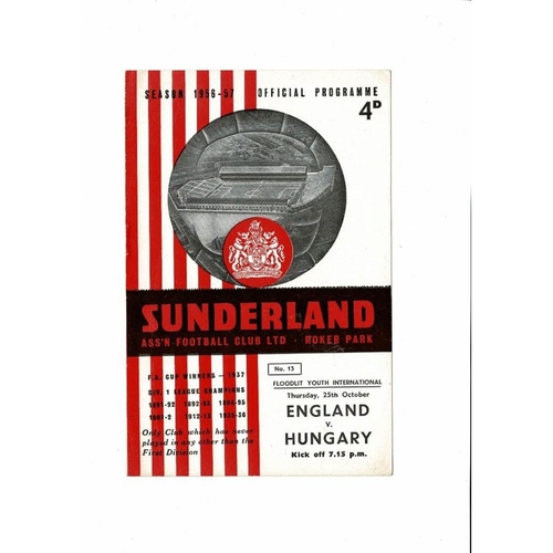 Youth International Football Programmes