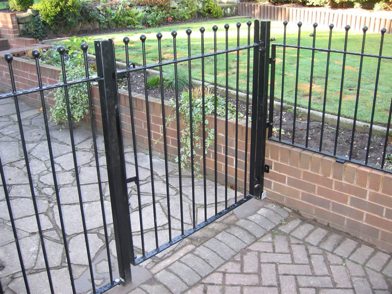 Ball top Bolt down gates to match 900mm high panels Fencing Direct