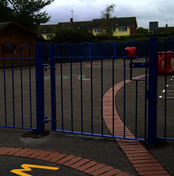 Bowtop Bolt down gates to match 900mm high panels Fencing Direct