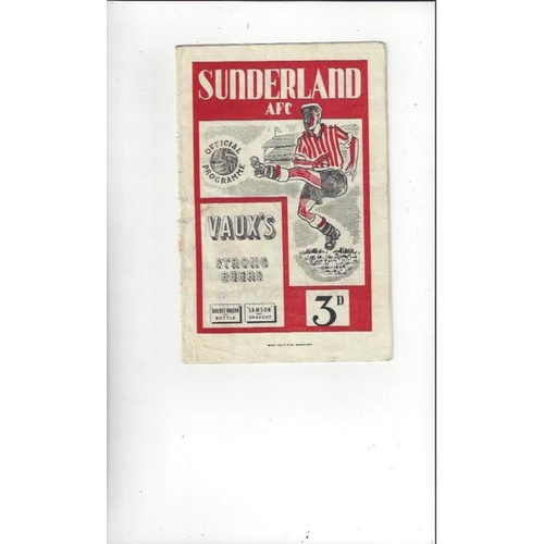 Sunderland Home Football Programmes