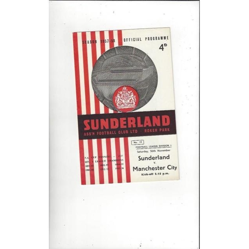 Sunderland Home Football Programmes
